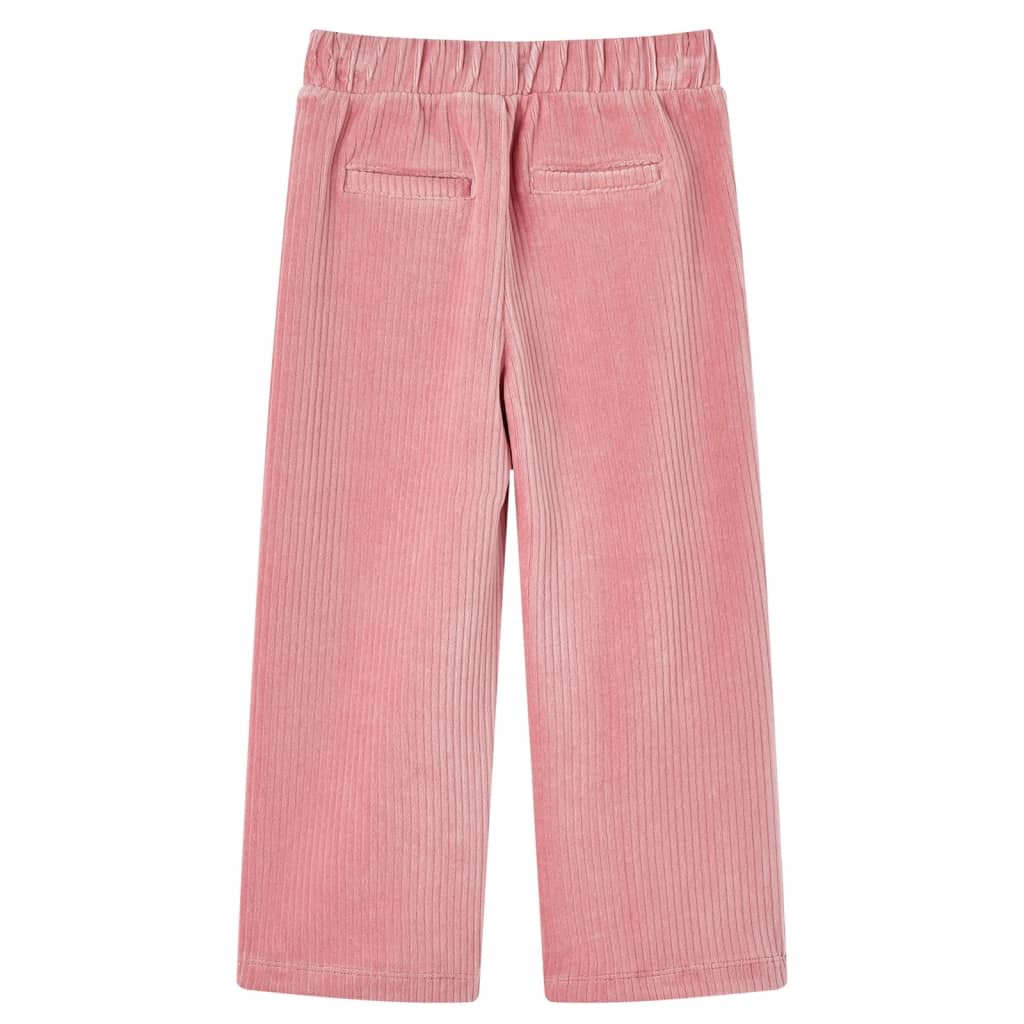 Pantaloni per Bambini in Velluto a Coste Rosa Chiaro 128 13892