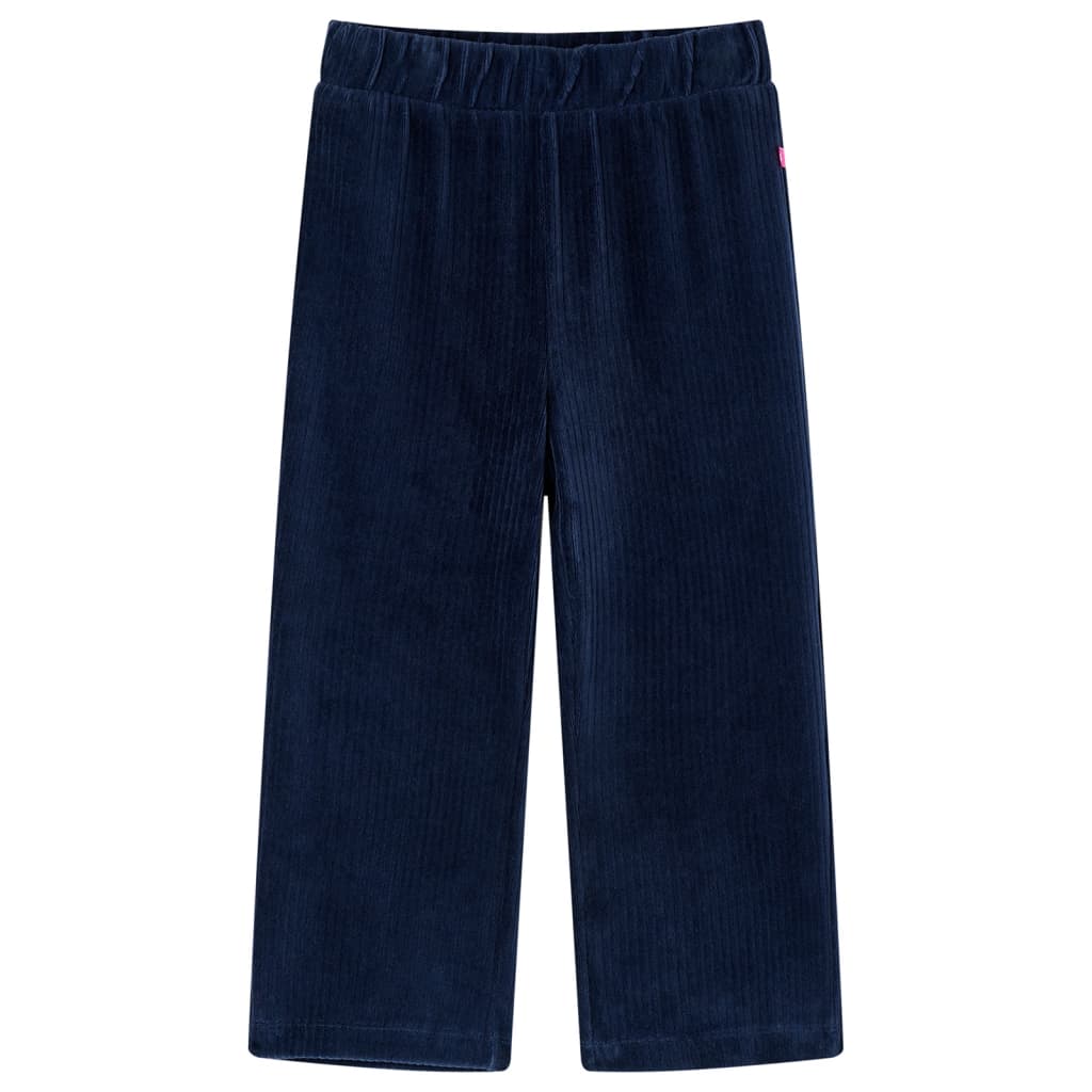 Pantaloni da Bambino in Velluto a Coste Blu Marino 92 13894