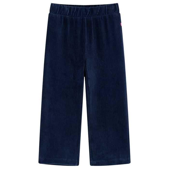 Pantaloni da Bambino in Velluto a Coste Blu Marino 104 13895