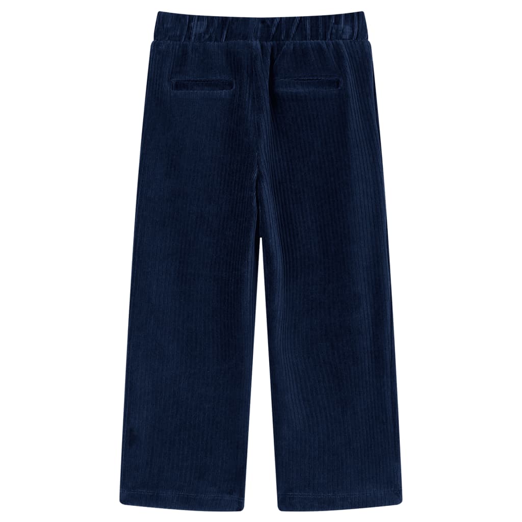 Pantaloni da Bambino in Velluto a Coste Blu Marino 104cod mxl 132001