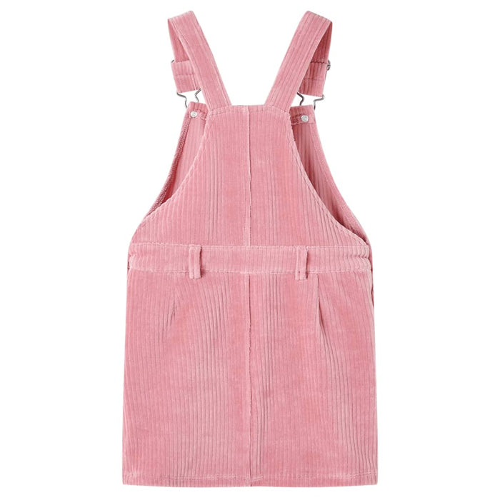 Abito Scamiciato da Bambina Velluto a Coste Rosa Chiaro 104cod mxl 93235