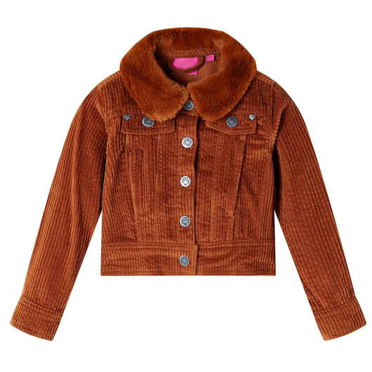 Giacca per Bambini in Velluto a Coste Cognac 92 13909