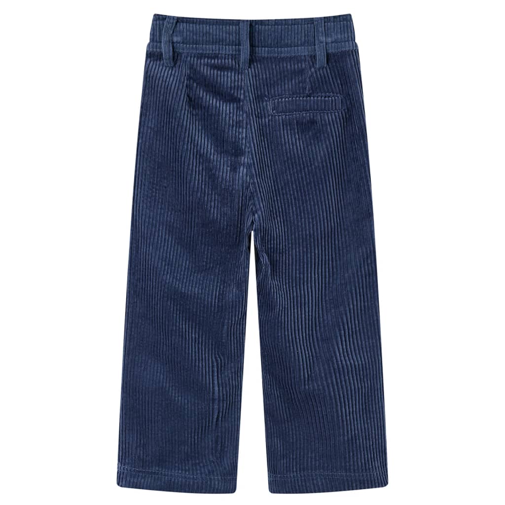 Pantaloni da Bambino in Velluto a Coste Blu Marino 92cod mxl 84052