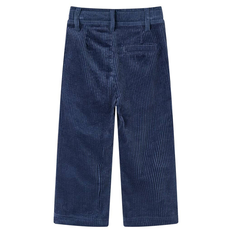 Pantaloni da Bambino in Velluto a Coste Blu Marino 92cod mxl 84052