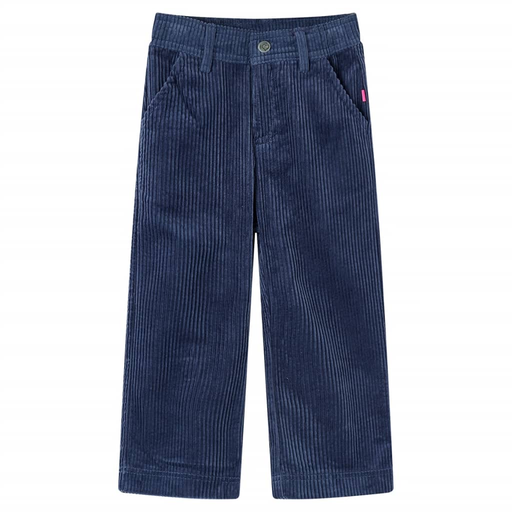 Pantaloni da Bambino in Velluto a Coste Blu Marino 116cod mxl 84054