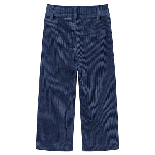 Pantaloni da Bambino in Velluto a Coste Blu Marino 116cod mxl 84054