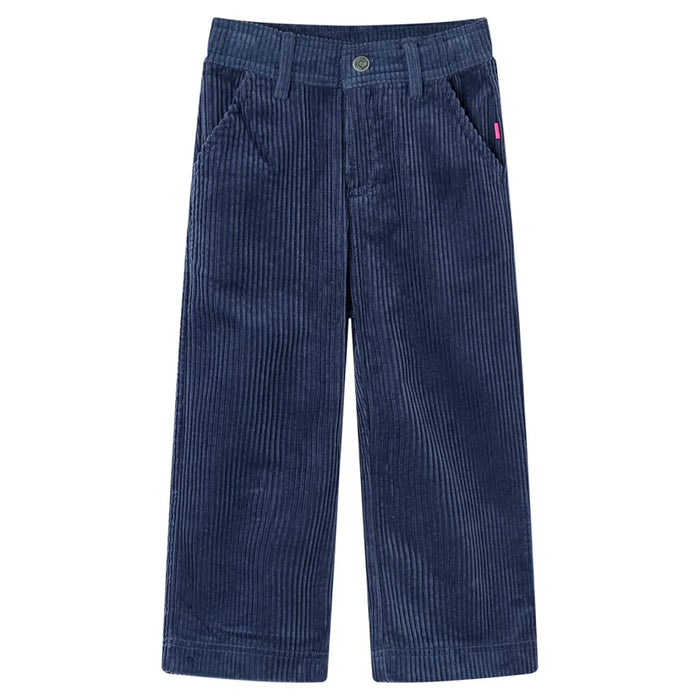 Pantaloni da Bambino in Velluto a Coste Blu Marino 128cod mxl 108026