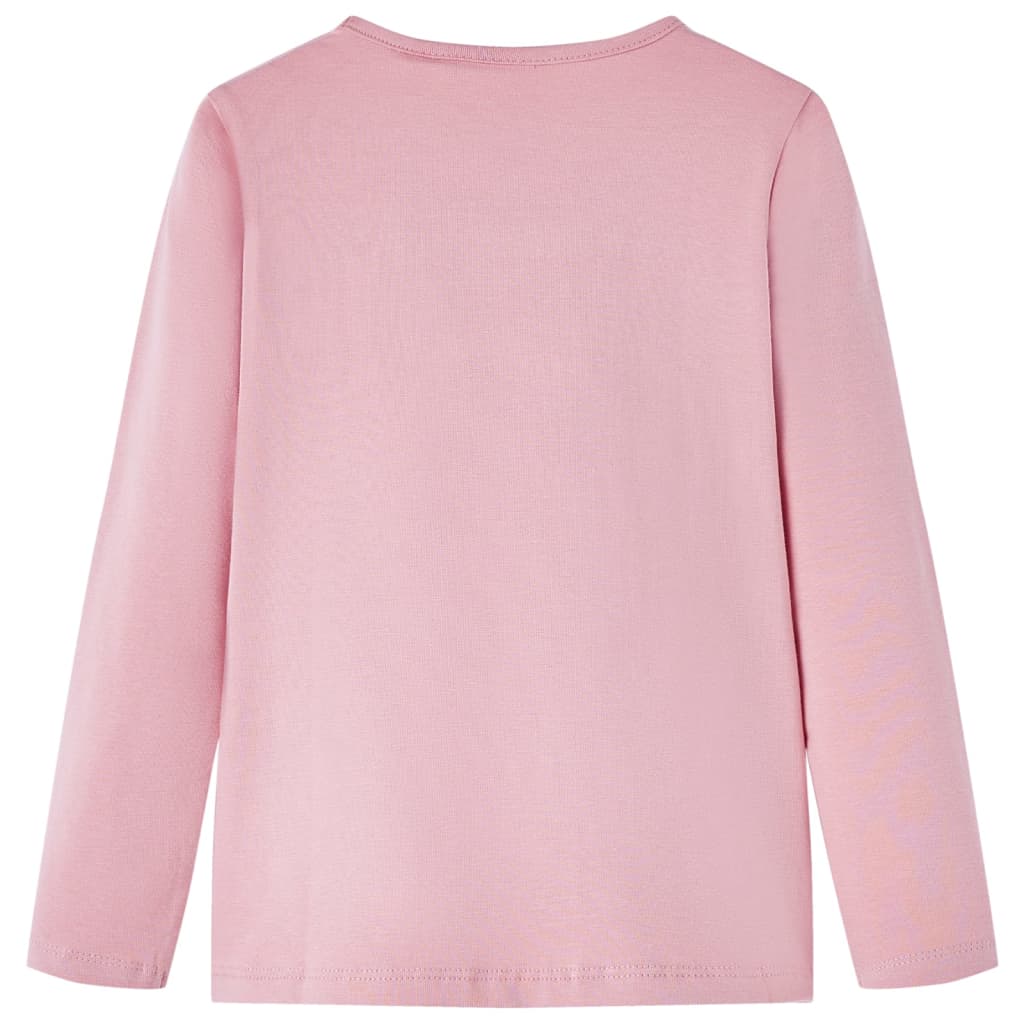 Maglietta per Bambine a Maniche Lunghe Rosa Chiaro 104cod mxl 84184