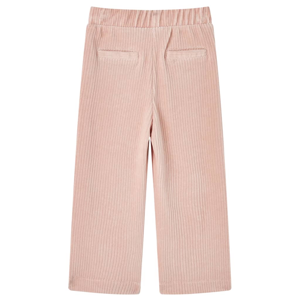 Pantaloni per Bambini in Velluto a Coste Rosa Chiaro 92 14074