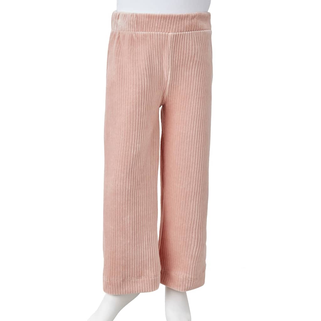 Pantaloni per Bambini in Velluto a Coste Rosa Chiaro 92 14074