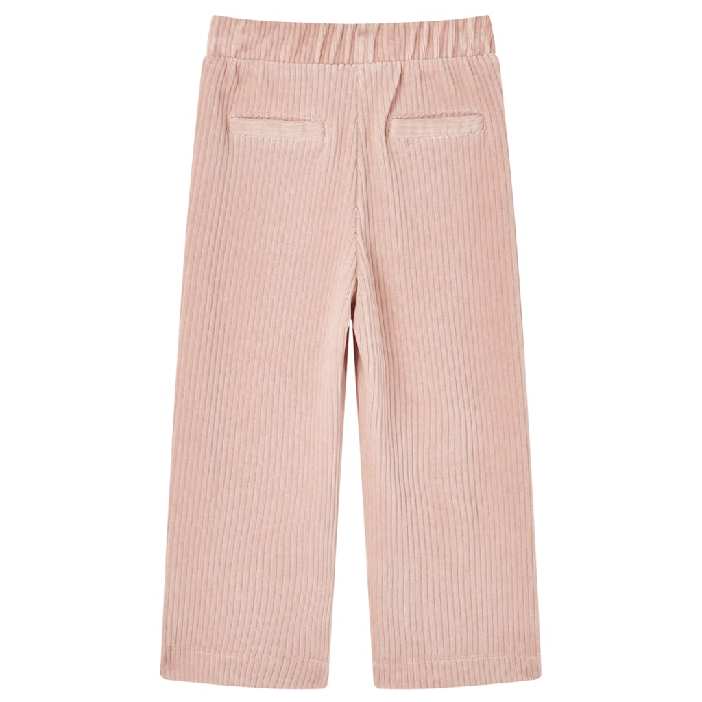 Pantaloni per Bambini in Velluto a Coste Rosa Chiaro 104 14075