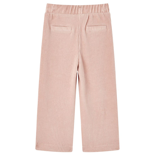 Pantaloni per Bambini in Velluto a Coste Rosa Chiaro 104 14075