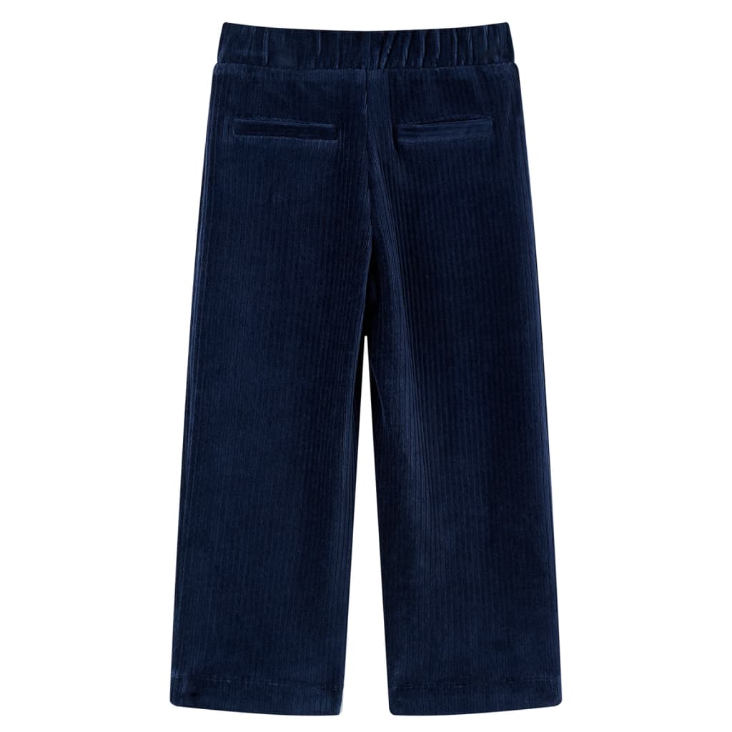 Pantaloni da Bambino in Velluto a Coste Blu Marino 92cod mxl 132000