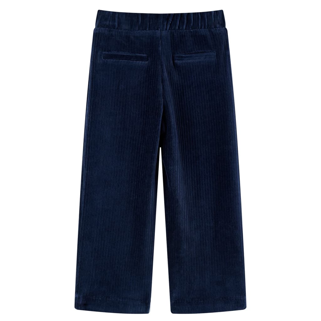 Pantaloni da Bambino in Velluto a Coste Blu Marino 116cod mxl 84053