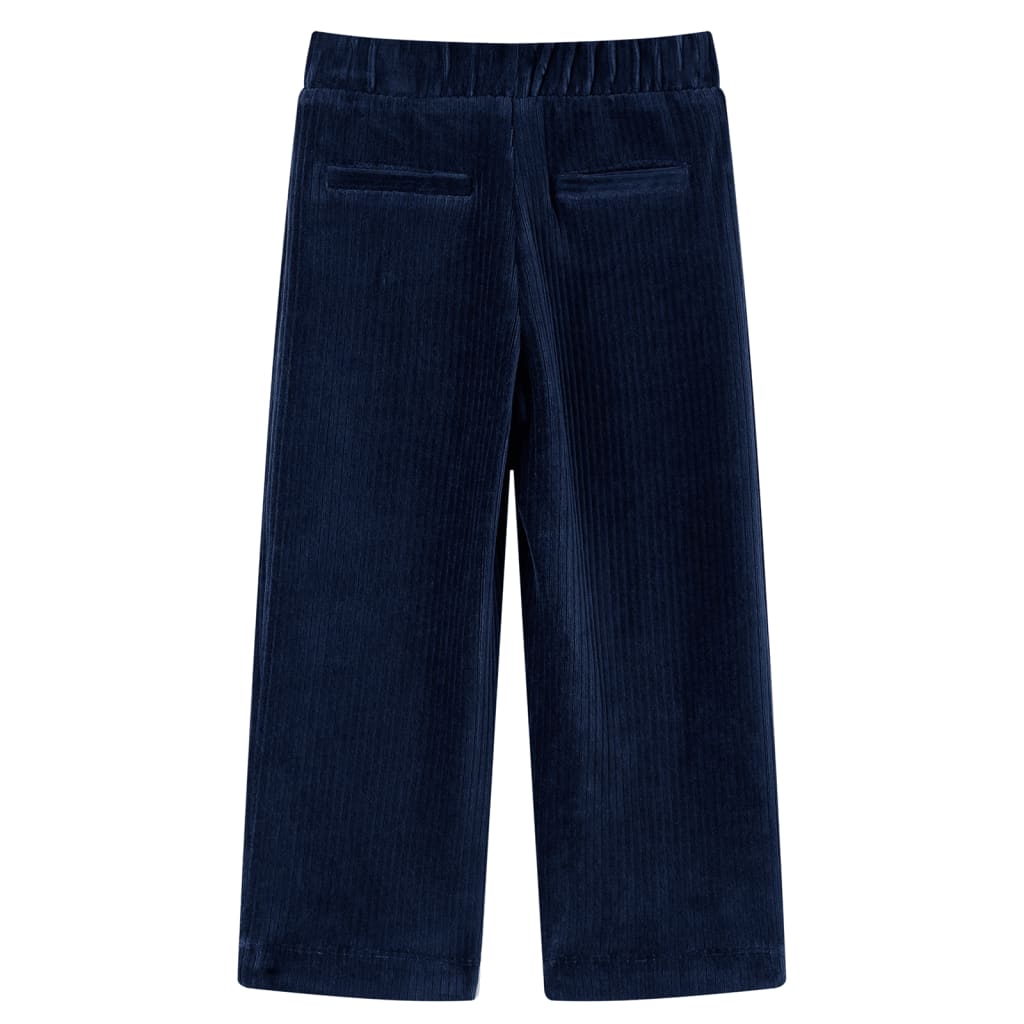 Pantaloni da Bambino in Velluto a Coste Blu Marino 128cod mxl 108025