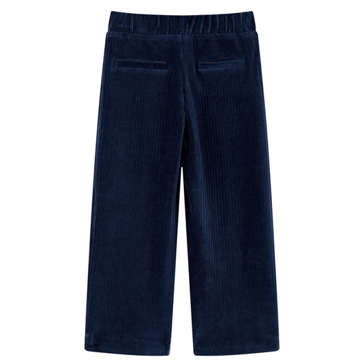 Pantaloni da Bambino in Velluto a Coste Blu Marino 128cod mxl 108025