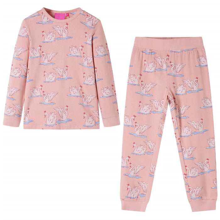 Pigiama da Bambina a Maniche Lunghe Rosa Chiaro 140cod mxl 88657