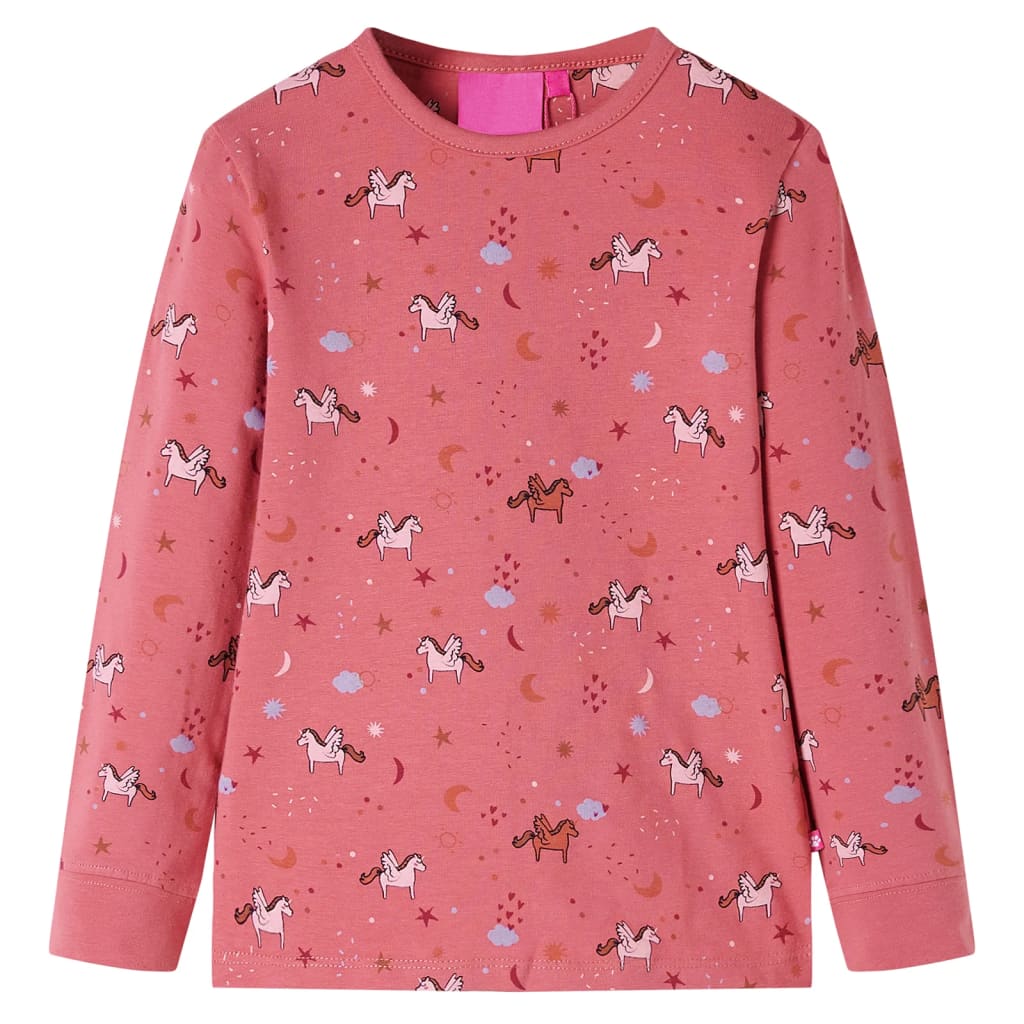 Pigiama da Bambina a Maniche Lunghe Rosa Antico 92cod mxl 109383