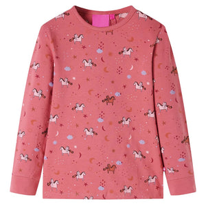 Pigiama da Bambina a Maniche Lunghe Rosa Antico 116cod mxl 133358