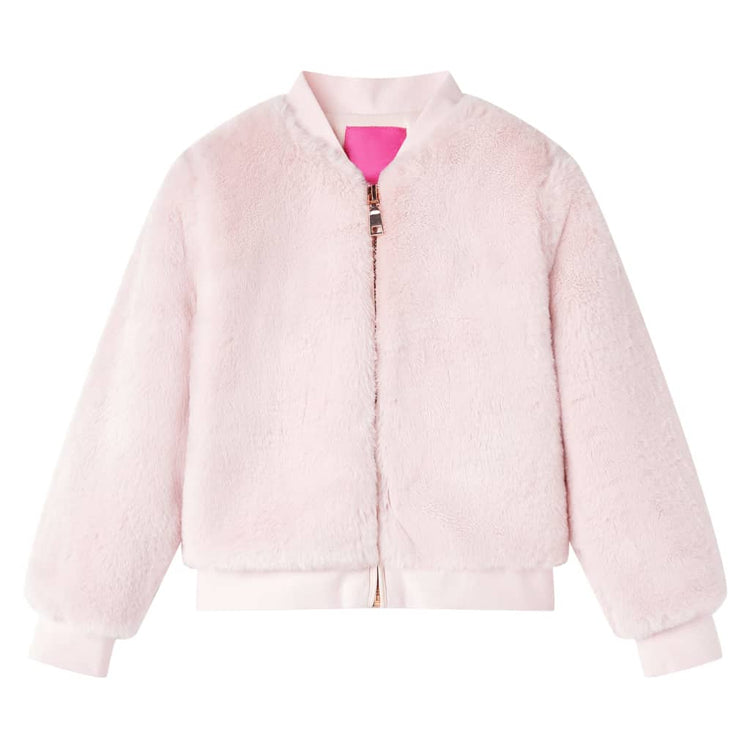 Giacca per Bambini in Pelliccia Sintetica Rosa 92 14249