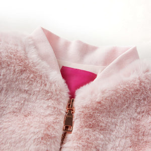 Giacca per Bambini in Pelliccia Sintetica Rosa 104cod mxl 132294