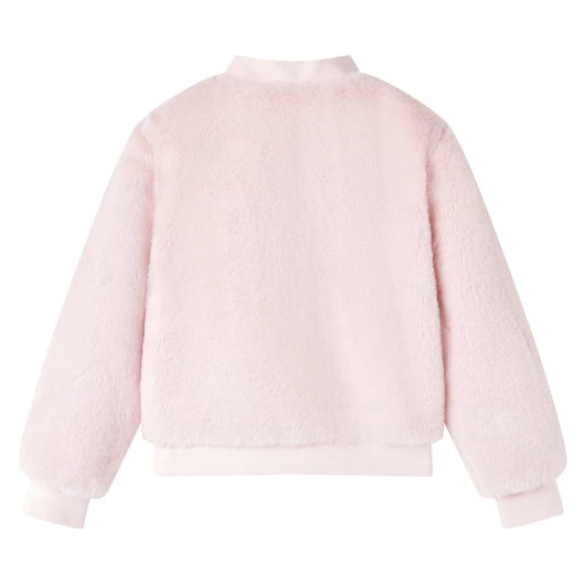 Giacca per Bambini in Pelliccia Sintetica Rosa Tenue 140 14253