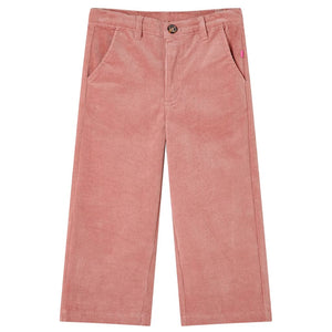 Pantaloni per Bambini in Velluto a Coste Rosa Antico 92cod mxl 132621