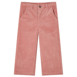 Pantaloni per Bambini in Velluto a Coste Rosa Antico 104 14260