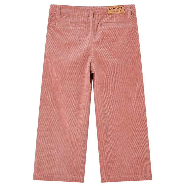 Pantaloni per Bambini in Velluto a Coste Rosa Antico 128 14262