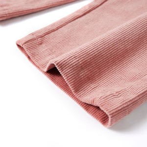 Pantaloni per Bambini in Velluto a Coste Rosa Antico 128 14262