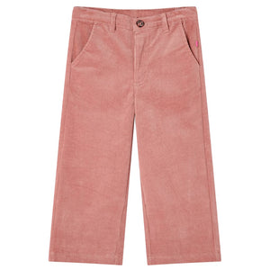 Pantaloni per Bambini in Velluto a Coste Rosa Antico 140 14263