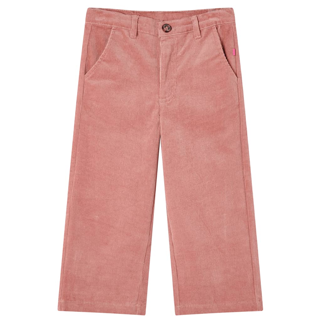 Pantaloni per Bambini in Velluto a Coste Rosa Antico 140cod mxl 84694