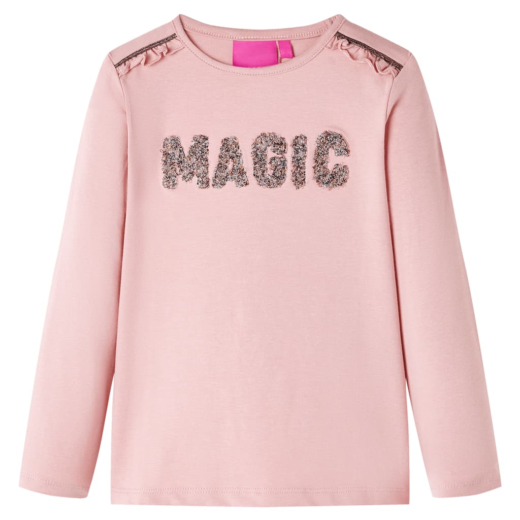 Maglietta Bambini a Maniche Lunghe Rosa Chiaro 92cod mxl 108356