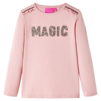 Maglietta Bambini a Maniche Lunghe Rosa Chiaro 140cod mxl 132298