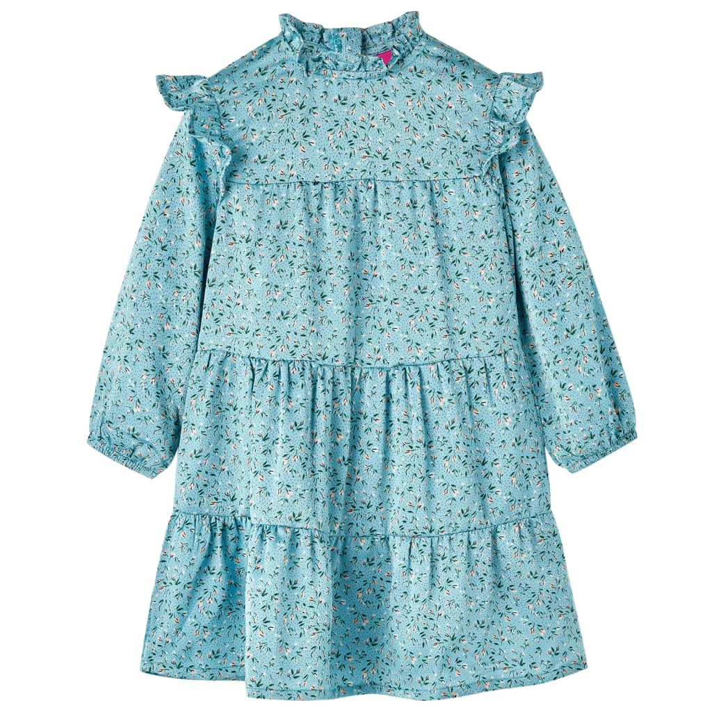 Abito da Bambina a Maniche Lunghe Blu 128cod mxl 108166