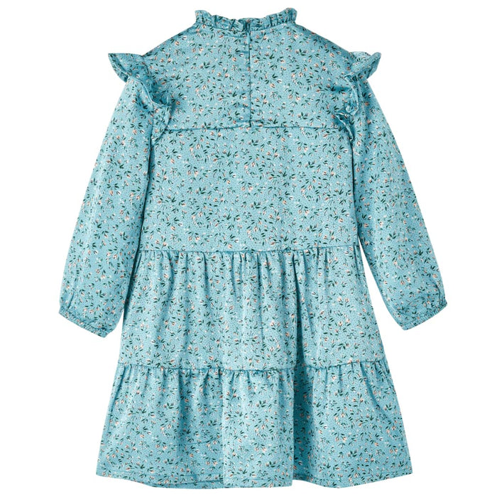 Abito da Bambina a Maniche Lunghe Blu 128cod mxl 108166