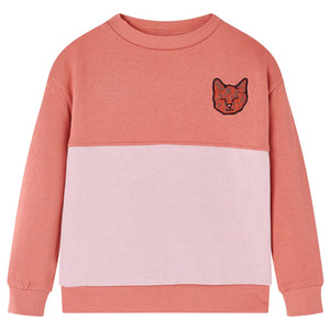 Felpa da Bambina Color Block Rosa 92cod mxl 108657