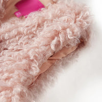 Gilet da Bambina in Pelliccia Sintetica Rosa Chiaro 92 14394