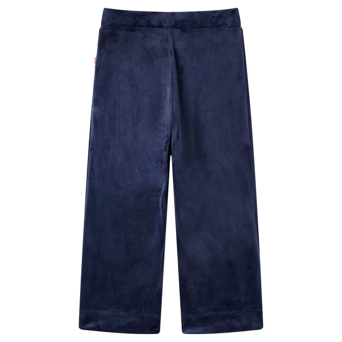 Pantaloni da Bambino in Velluto Blu Scuro 140 14403