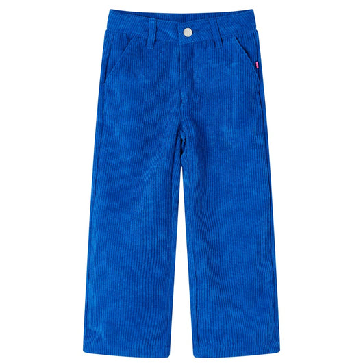 Pantaloni per Bambini in Velluto a Coste Blu Cobalto 140cod mxl 108289