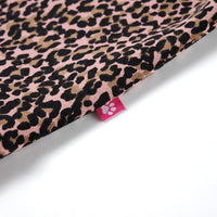 Felpa da Bambina con Stampa Leopardata Rosa Medio 92 14434