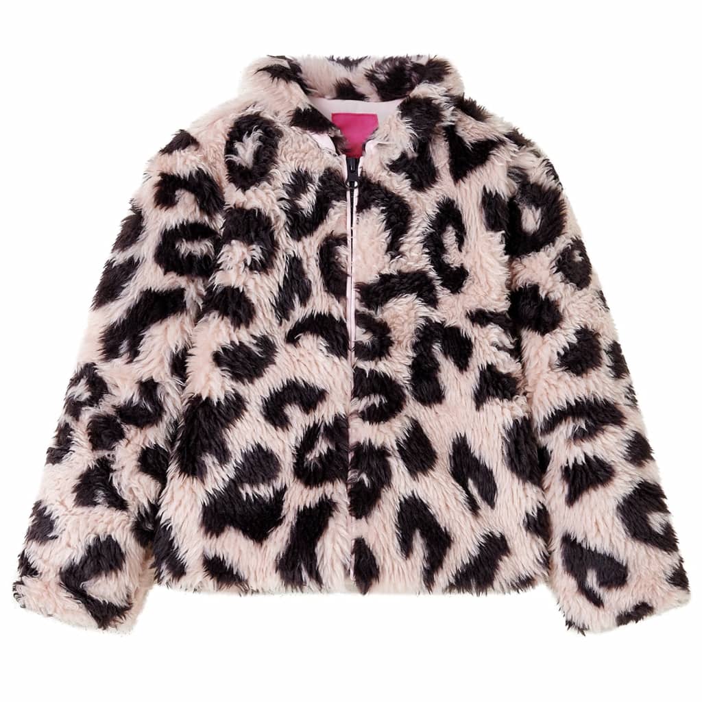 Cappotto da Bambina in Pelliccia Sintetica Rosa Chiaro 92 14454