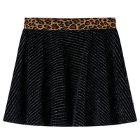 Gonna da Bambina con Vita Leopardata Nera 92cod mxl 132240