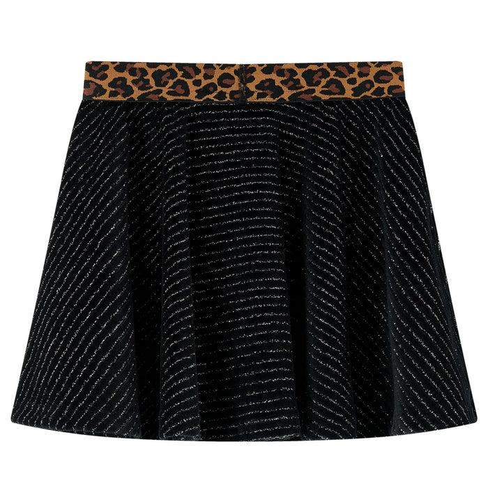 Gonna da Bambina con Vita Leopardata Nera 92cod mxl 132240