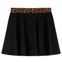 Gonna da Bambina con Vita Leopardata Nera 104cod mxl 108290