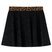 Gonna da Bambina con Vita Leopardata Nera 116cod mxl 93283