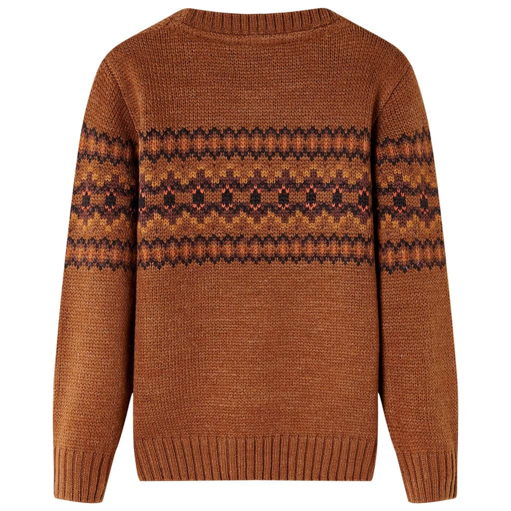 Maglione per Bambini Lavorato a Maglia Cognac 116 14491