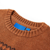 Maglione per Bambini Lavorato a Maglia Cognac 116cod mxl 132356