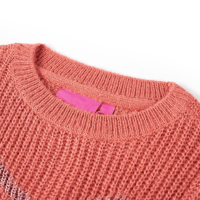 Maglione da Bambina Lavorato a Maglia Rosa Medio 92cod mxl 84502