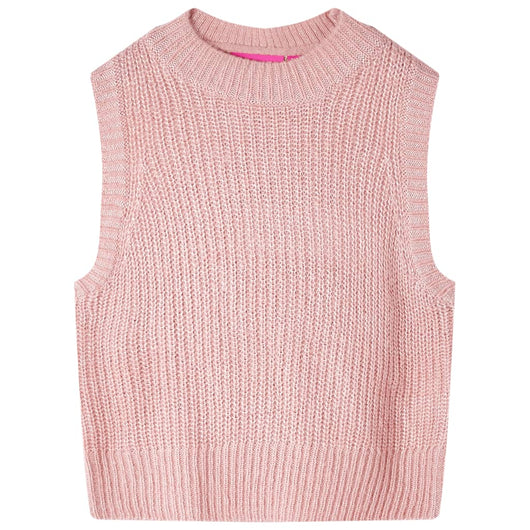 Gilet da Bambina Lavorato a Maglia Rosa Chiaro 92cod mxl 132417